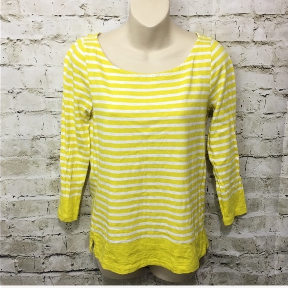 🌻 J Crew‎ Factory Striped Boat Neck Tee